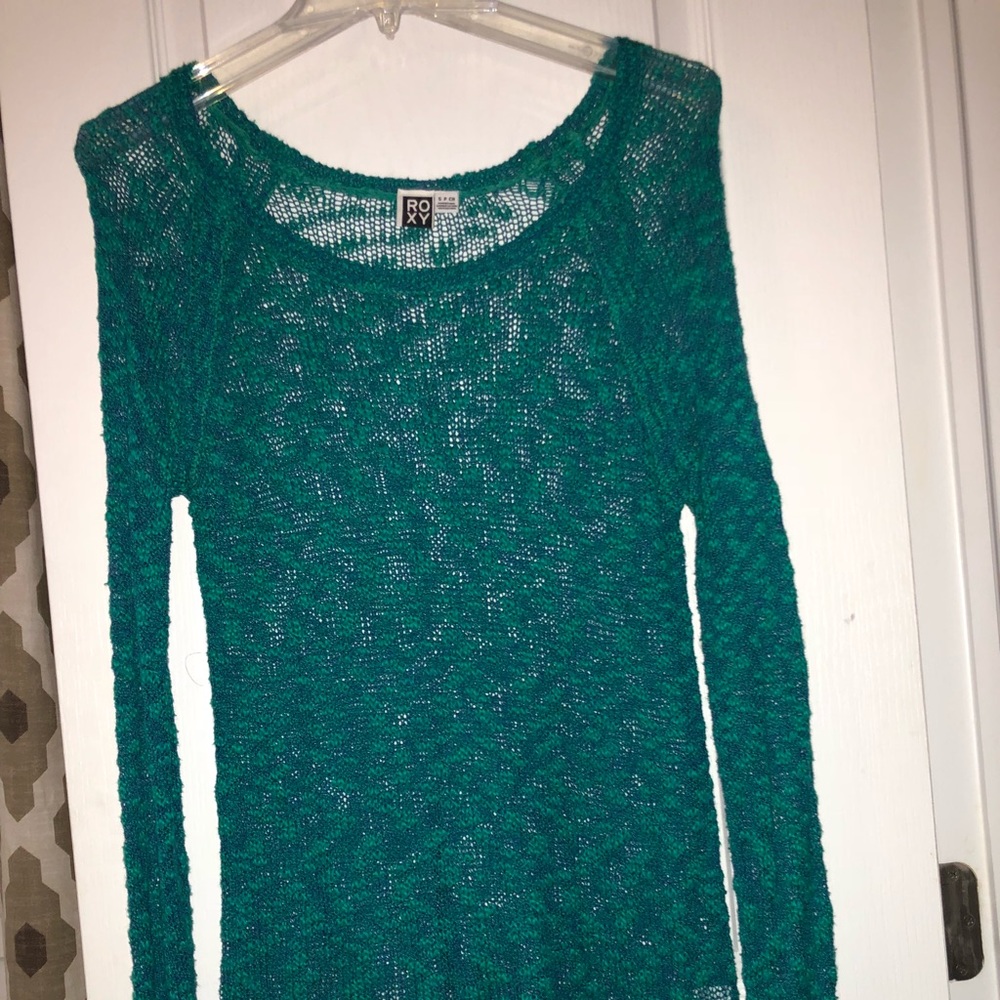 roxy see through sweater